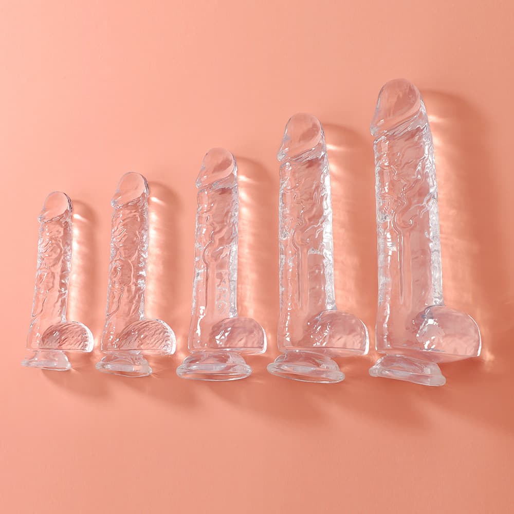 Small Realistic Clear 6 Inch Cute Dildo With Suction Cup Dildo