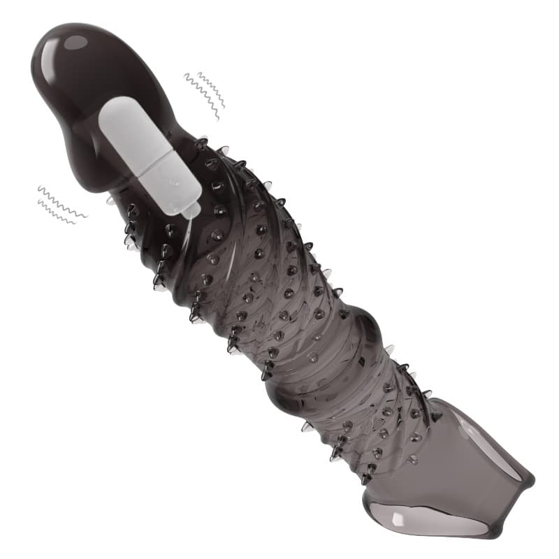 Stretchy Vibrating Spike Sleeve