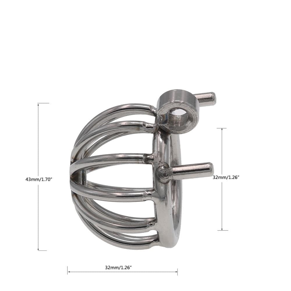 Stainless Steel Male Chastity Cage With Secure Lock