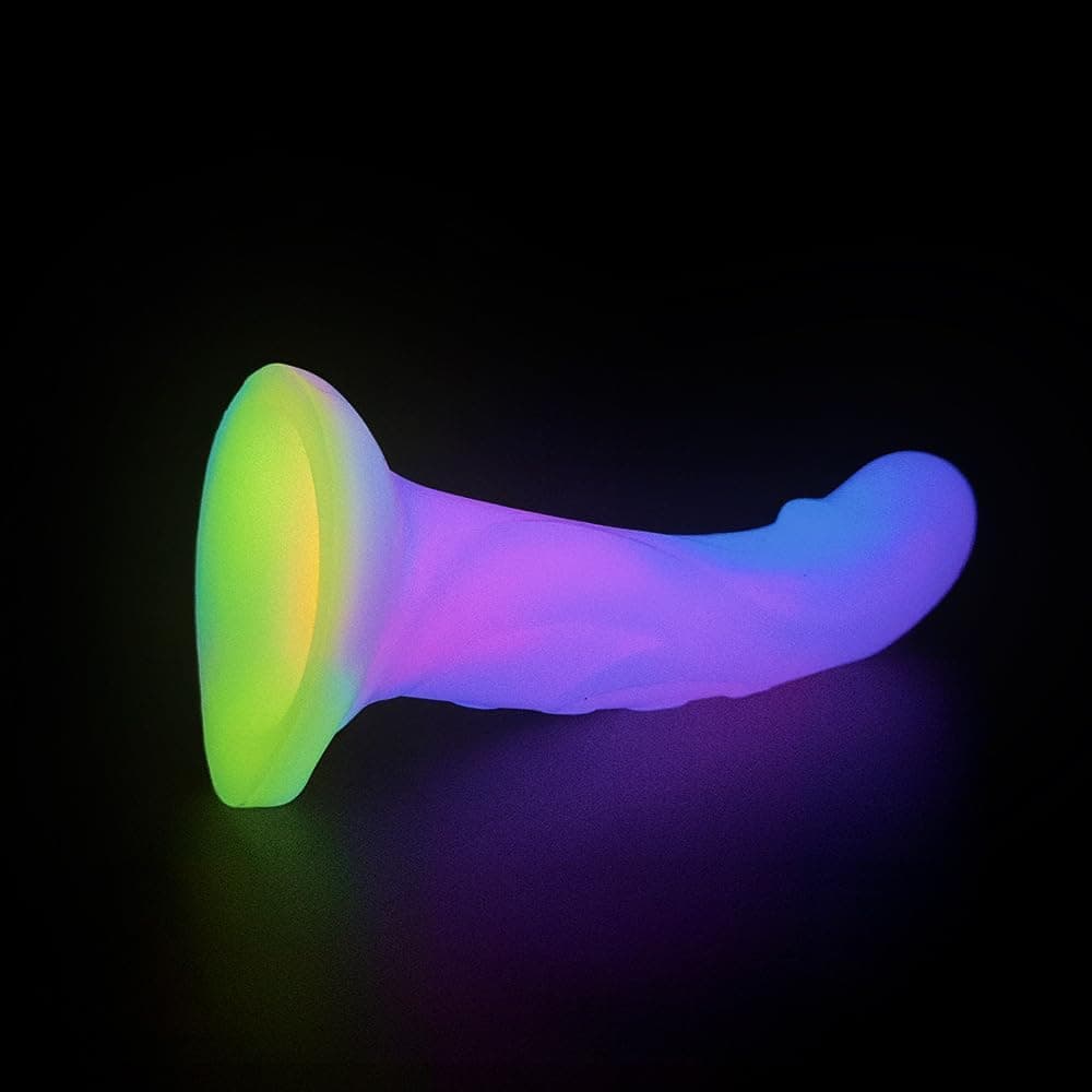 6 1anal Glow In The Dark Dildo With Suction Cup