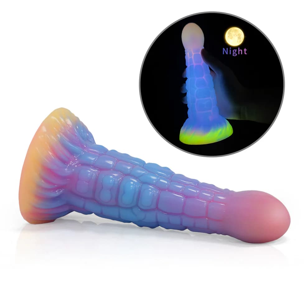 7alien Anal Glow In The Dark Dildo With Suction Cup