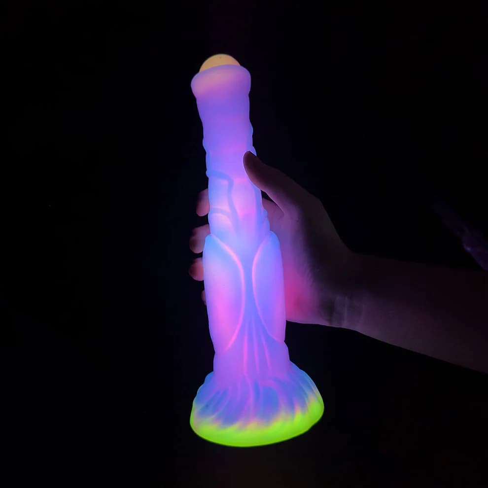 9 44horse Anal Glow In The Dark Dildo With Suction Cup