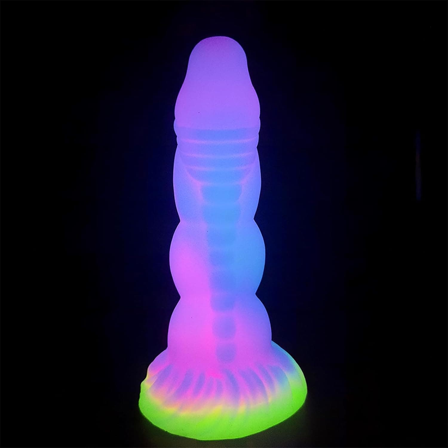 8 18fantasy Monster Dildo With Multi Texture Design Glow In The Dark Effect